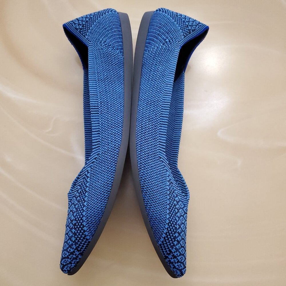 Rothy's The Point Blue Lapis Python Snake Print W… - image 5